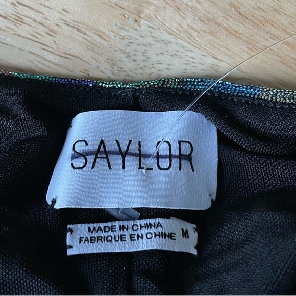 New! Set! Saylor x free people Gianna Top and Skirt metallic 18658 - Picture 9 of 16